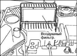 Периодическое техническое обслуживание (операции в моторном отсеке на холодном двигателе)