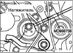 Замена ремня привода ГРМ и ремня привода балансирного механизма (4G64,4G69)