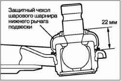 Снятие и установка нижнего рычага подвески