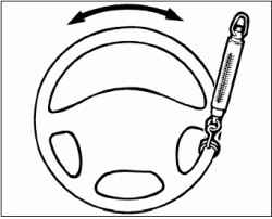 Проверка усилия поворота рулевого колеса при неподвижном автомобиле